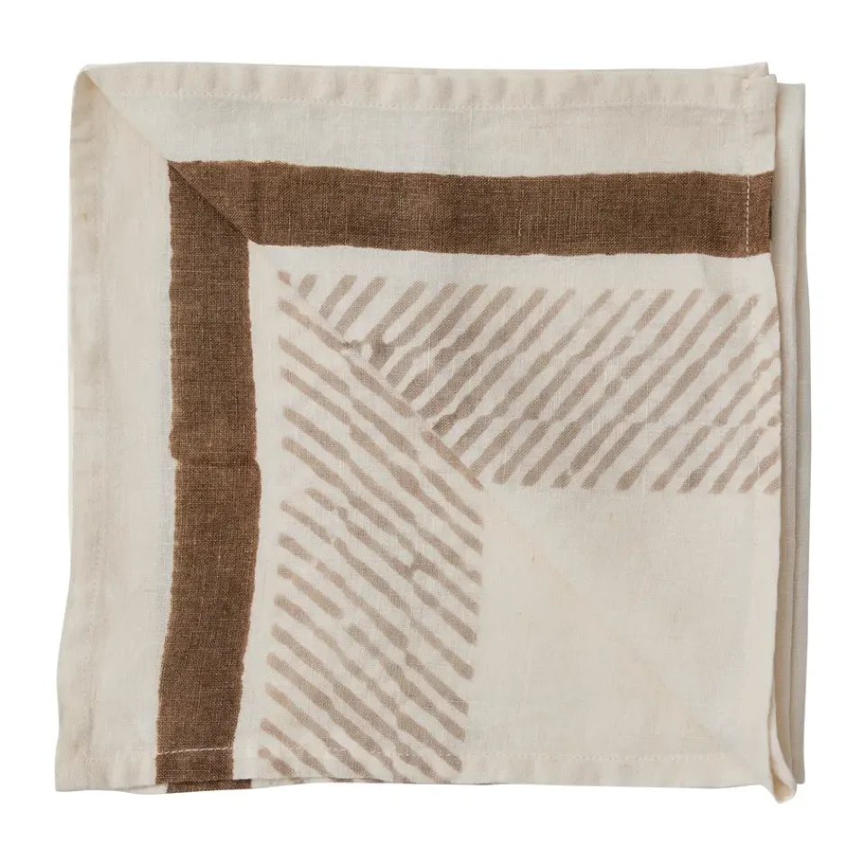 Tell Me More Ella napkin 50x50 cm, Brown Clearance