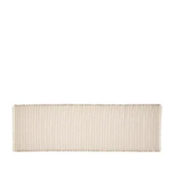 Broste Copenhagen Elouise runner 140 cm, Bone- fungi grey White