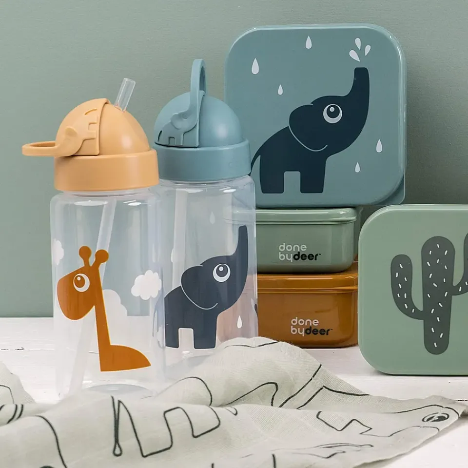 Done by deer Elphee bottle with straw, Blue Discount