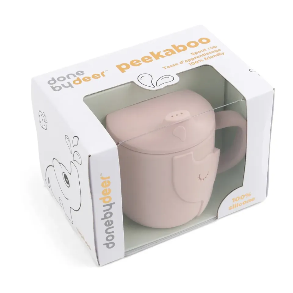 Done by deer Elphee Peekaboo sippy cup 120 ml, Powder Beige Discount