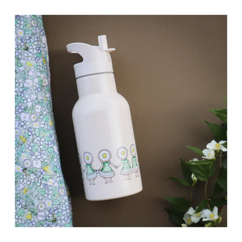 Rätt Start Elsa Beskow Blomsterfesten water bottle 34 cl, White Multi Sale
