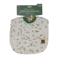 Rätt Start Elsa Beskow Tomtebobarnen bib, Green Multi Best