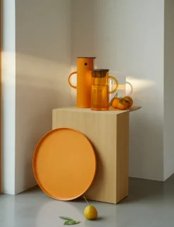 Stelton EM77 jug with lid 1.5 L, Saffron Orange New