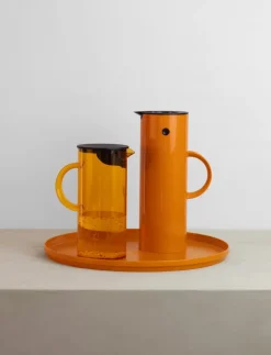 Stelton EM77 jug with lid 1.5 L, Saffron Orange New
