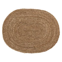 Dixie Emil placemat oval, Nature Brown Hot
