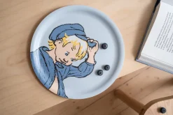 Muurla Emil tray Ø25 cm, Blue Outlet