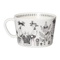 Arabia Emilia cup 40 cl, Black-white BlackWhite Outlet