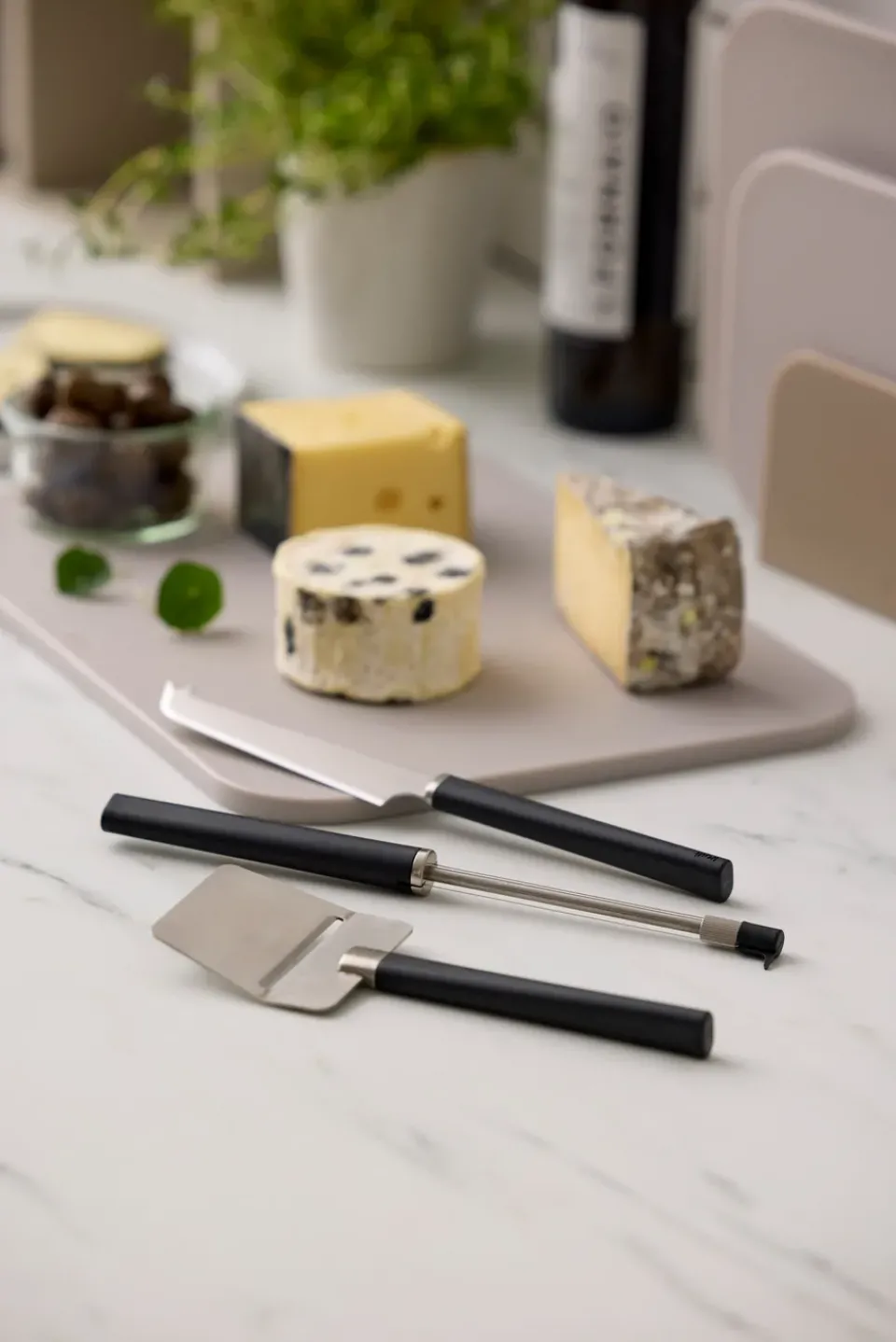 Rosti Emma cheese set 3 pieces, Black Clearance