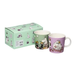 Moomin Arabia Enamored & Care Moomin mug, 2 pieces, 30 cl Multi Hot