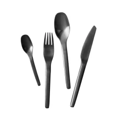 Aida Enso cutlery 16 pieces, matte black Silver-coloured Sale
