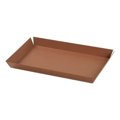Broste Copenhagen Erika tray 14x21 cm, Meerkat camel Brown Sale
