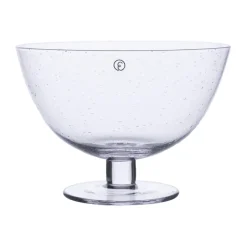 ERNST bowl bubbly glass, Clear Transparent Discount