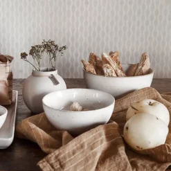 ERNST bowl ceramics Ø14 cm, nature White