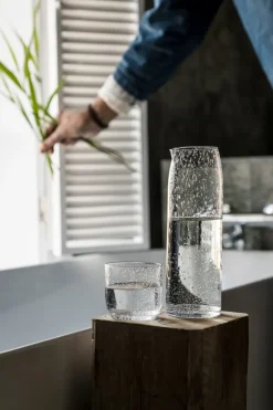ERNST carafe bubbly glass 1 L, Clear Transparent