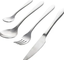 ERNST cutlery set matte finish, 16 pieces Silver-coloured