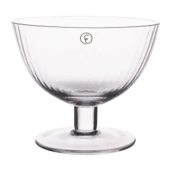 ERNST glass bowl with foot 2-pack, Ø10.7 cm Transparent Clearance