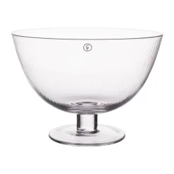 ERNST glass bowl with foot, Ø16.5 cm Transparent