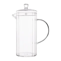 ERNST glass jug ribbed 1 L, Clear Transparent Best