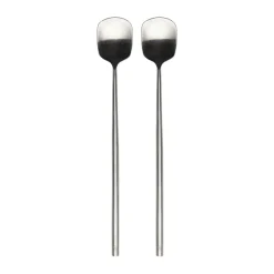 ERNST long drink spoon 2-pack, Stainless steel Silver-coloured New