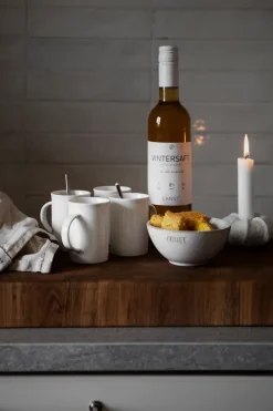 ERNST mulled wine mug porcelain 7.5 cm, Vanilla White Online