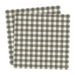 ERNST napkin checkered 33x33 cm 20-pack, Mole-light grey GreyBrown Discount