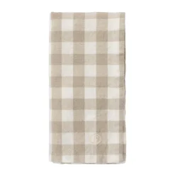 ERNST napkin checkered 40x40 cm, Beige-white BeigeWhite