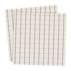 ERNST napkin large checkered 33x33 cm 20-pack, Beige-green BeigeGreen