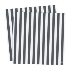 ERNST napkin striped 33x33 cm 20-pack, Blue-white BlueWhite Outlet