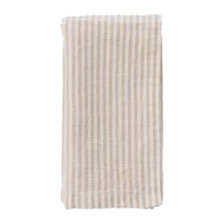 ERNST napkin thin stripes 40x40 cm, Beige-white BeigeWhite Discount