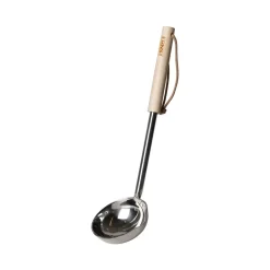 ERNST sauce ladle with wooden handle, Wood Beige Outlet
