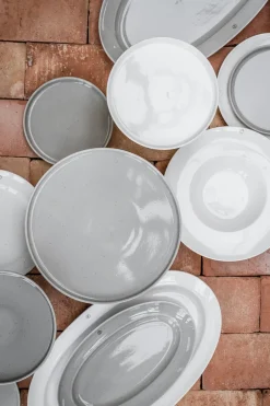 ERNST serving platter oval 25x42 cm, Vanilla White Discount