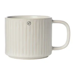 ERNST teacup grooved 36 cl, Off- White