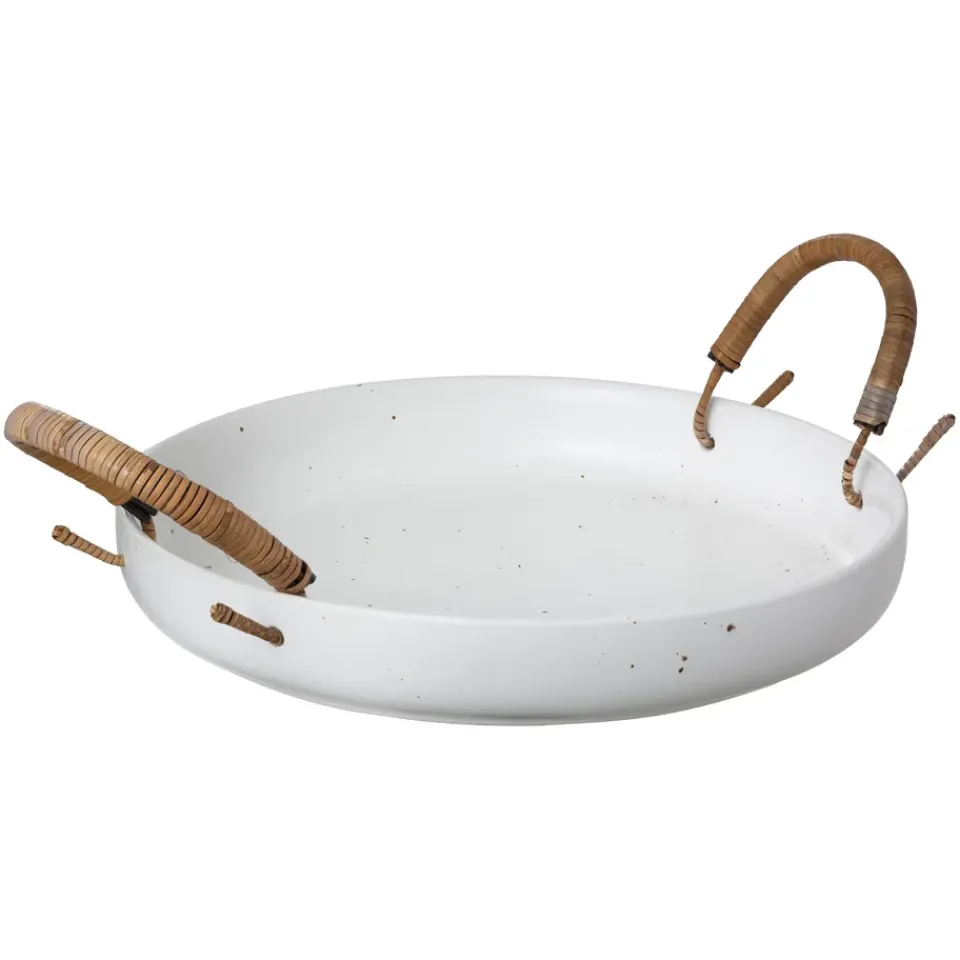 ERNST tray with handle , Ø25 cm White Online