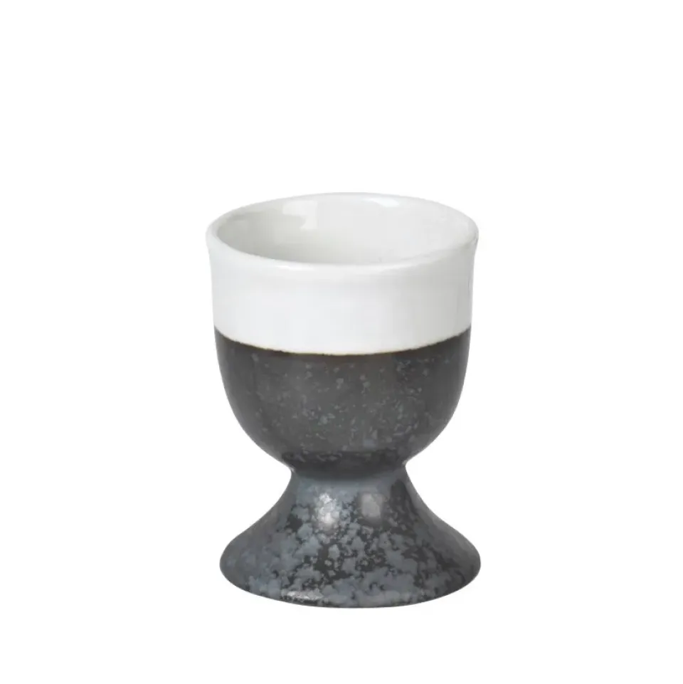 Broste Copenhagen Esrum egg cup, 6.5 cm BlackWhite Clearance