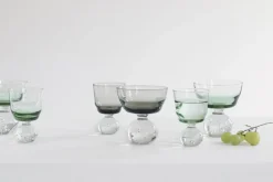 Serax Eternal snow stem glass M 9.2 cm, Green Hot