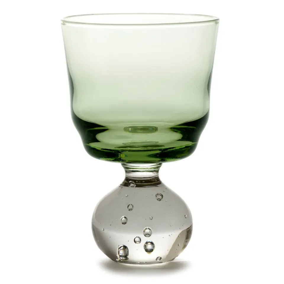 Serax Eternal snow stem glass M 6.3 cm, Green