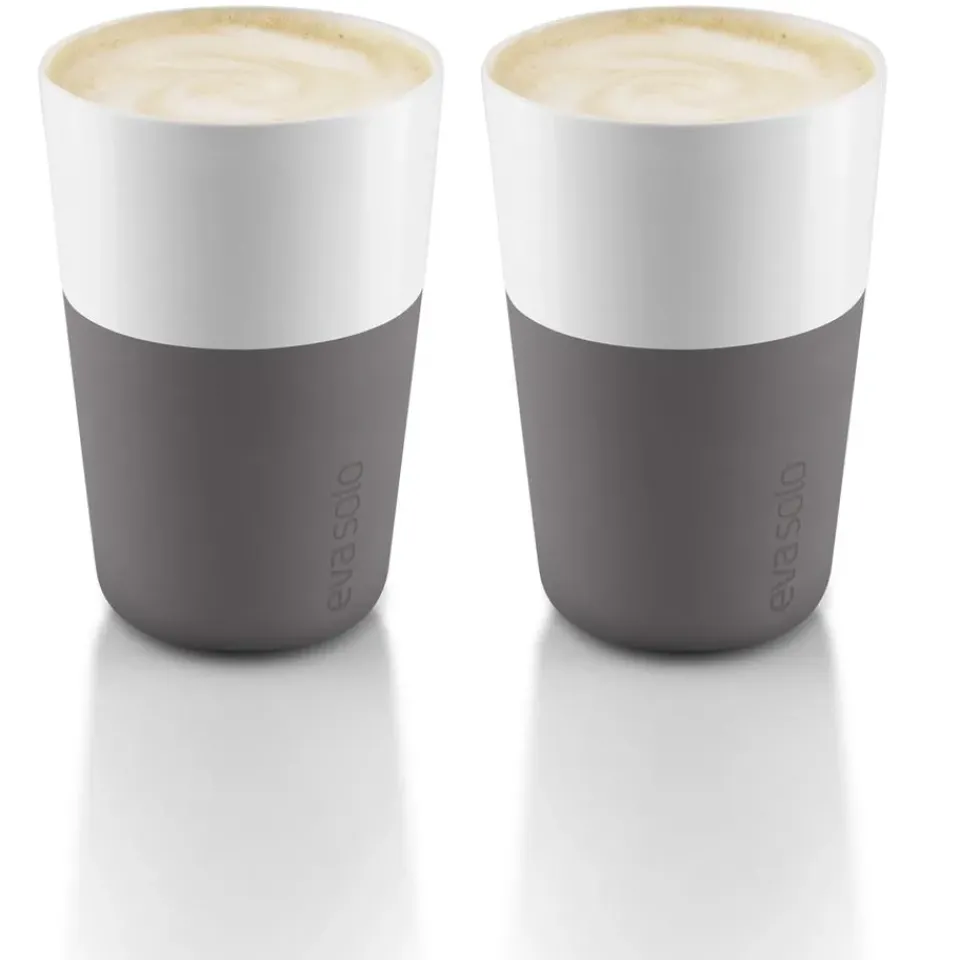 Eva Solo cafe latte mug 2 pack, Elephant grey Pink