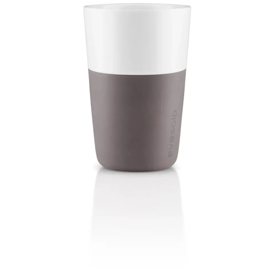 Eva Solo cafe latte mug 2 pack, Elephant grey Pink