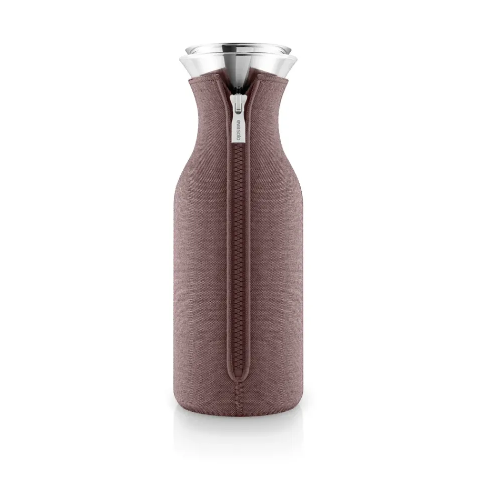 Eva Solo fridge carafe woven cover, Vintage brown Purple Hot