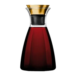 Eva Solo glass carafe 1 L, Brass-black Gold-colouredTransparentBlack New