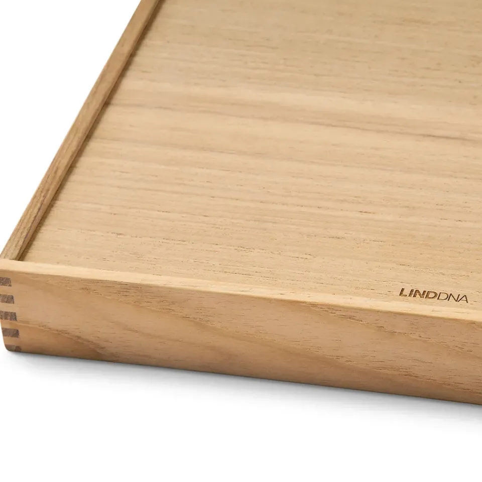 LIND DNA Even teak tray square M, Nupo light Grey Online