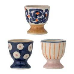 Bloomingville Eviaya egg cup 3 pieces, -multi Blue Outlet