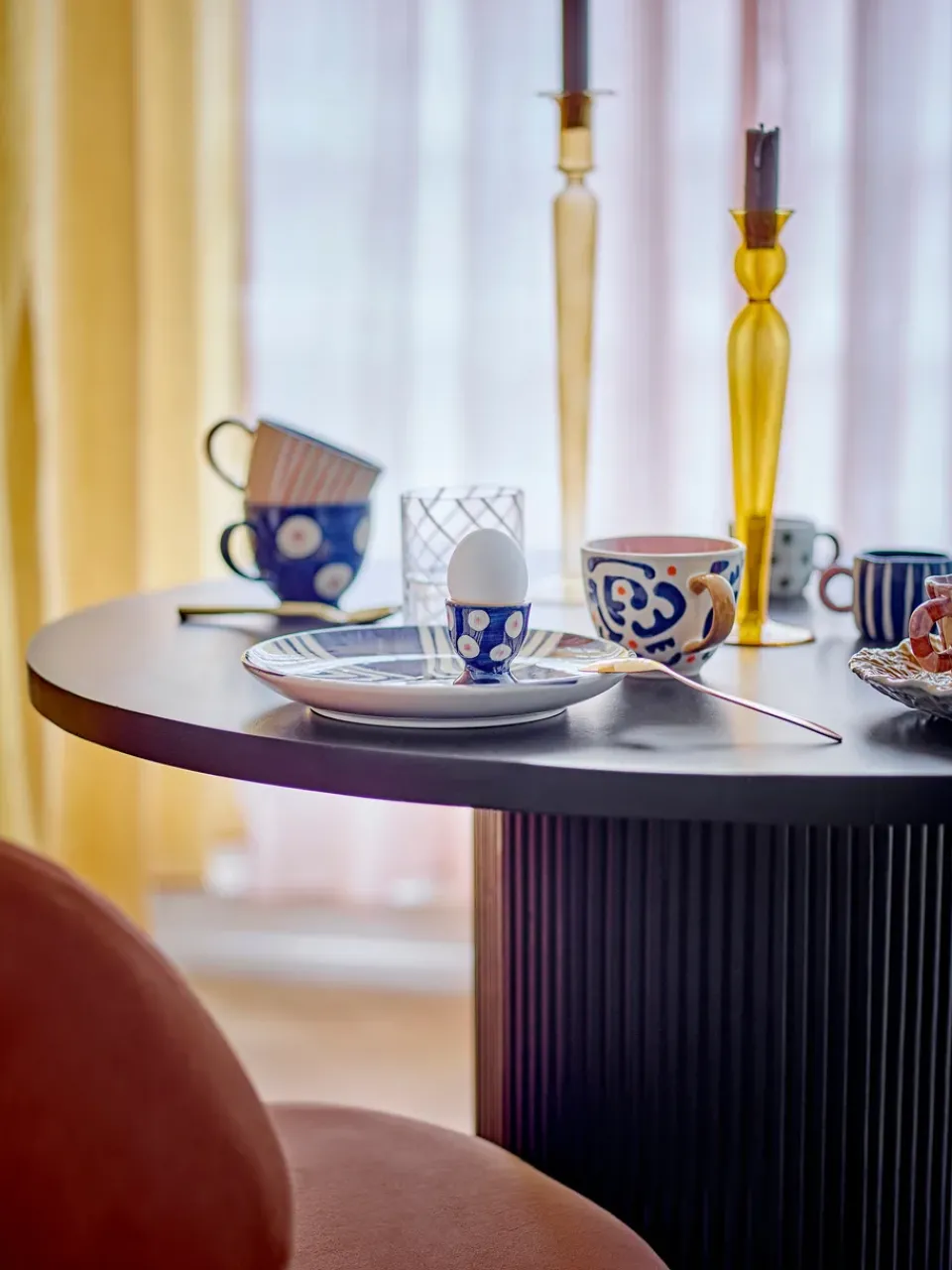 Bloomingville Eviaya egg cup 3 pieces, -multi Blue Outlet