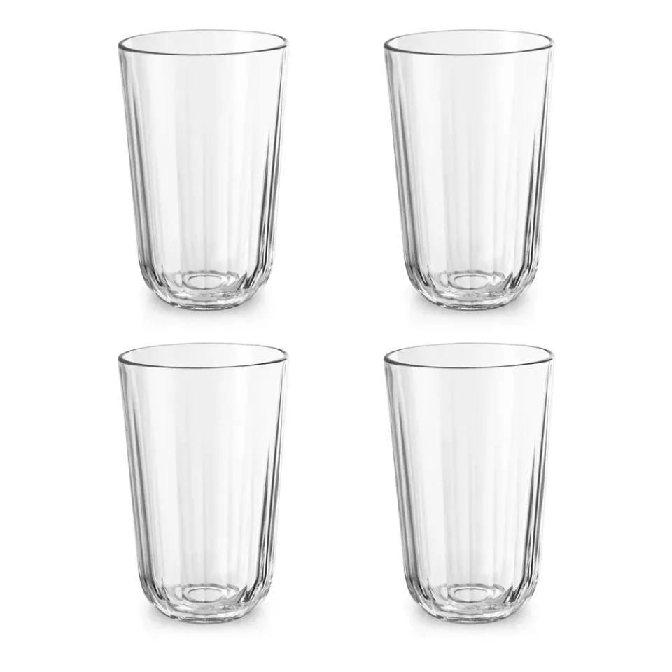 Eva Solo Facet drinking glass 43 cl 4-pack, Clear Transparent