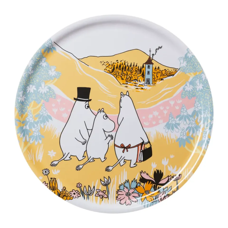 Moomin Arabia Family time Moomin tray, Ø35 cm Multi Outlet