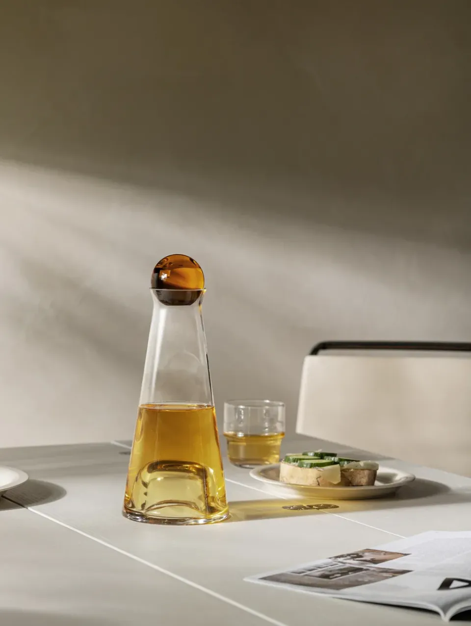 Design House Stockholm Fia carafe, amber-clear BrownTransparentOrange Best