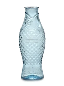 Serax Fish & Fish glass bottle 85 cl, Light Blue Outlet