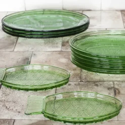Serax Fish & Fish plate 10x23 cm, Green Outlet