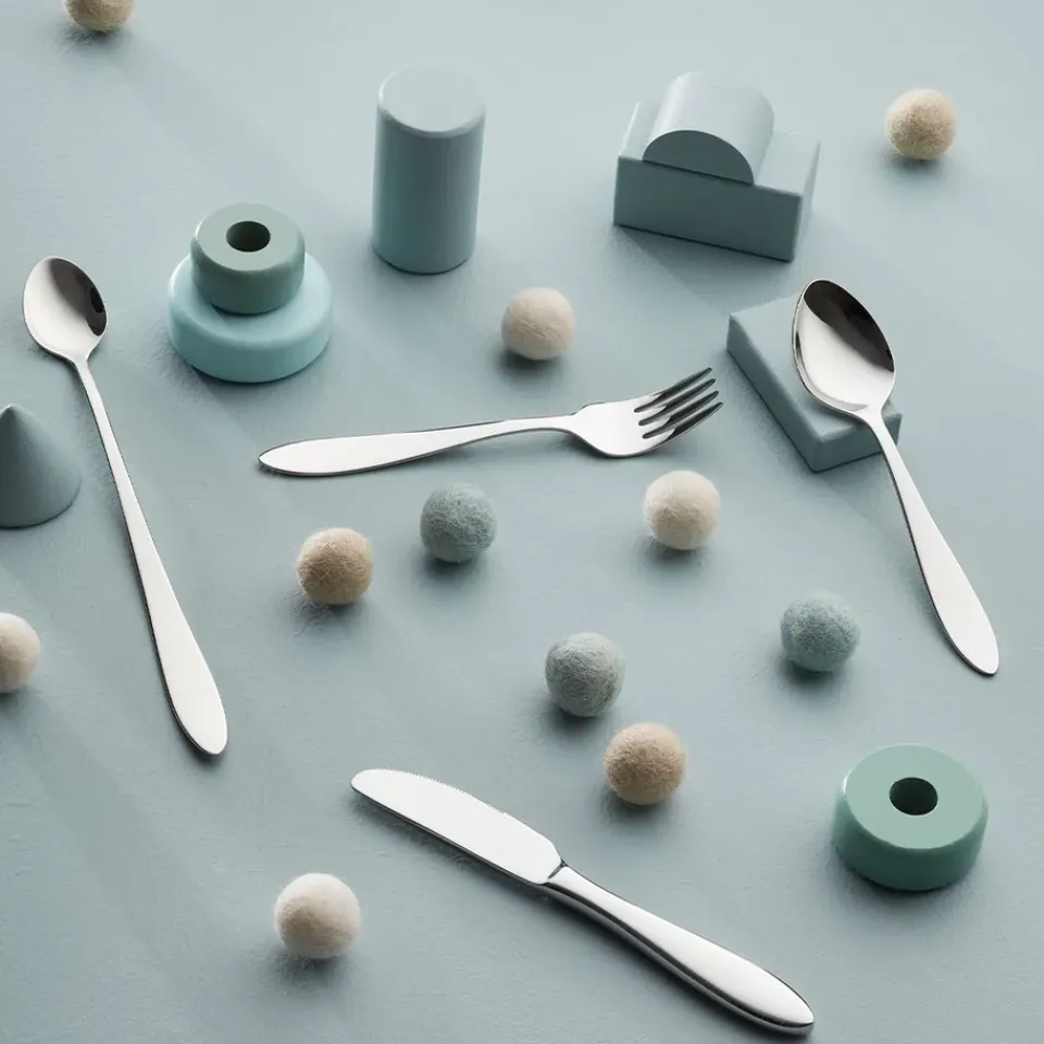 Hardanger Bestikk Fjord children's cutlery 4 pieces, Stainless steel Silver-coloured Hot