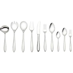Hardanger Bestikk Fjord cutlery set, 40 pcs Silver-coloured New
